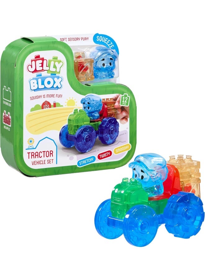 Jelly Blox Tractor Vehicle Set (12 Pieces) - Image 1