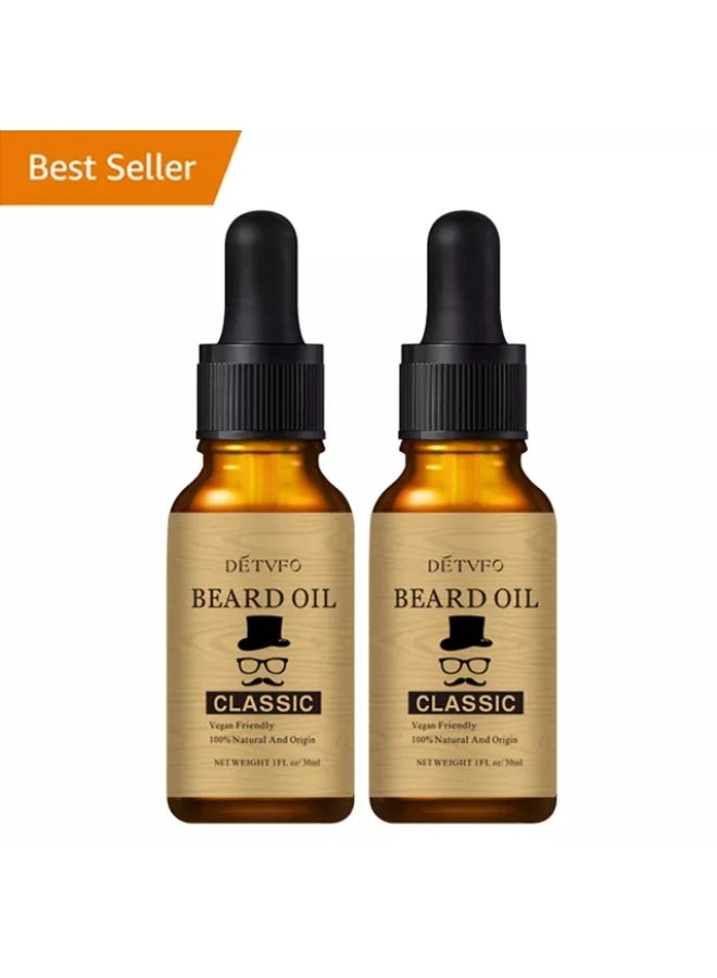 Influence Germany DÉTVFO Classic Beard Oil – 100% Natural, Vegan-Friendly, 30ml - Image 1
