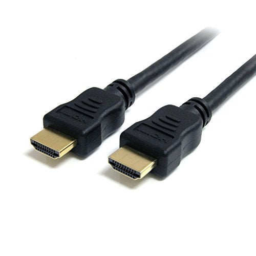 Startech.com StarTechcom 15 ft High Speed HDMI Cable with Ethernet Ultra HD 4k x 2k HDMI Cable HDMI to HDMI MM 1080p AudioVideo GoldPlated HDMIMM15HS Black - Image 1