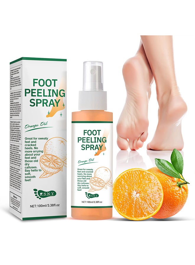 RSNY Orange Callus Heel Elbow Exfoliating Exfoliating Foot Exfoliating Spray - Image 1