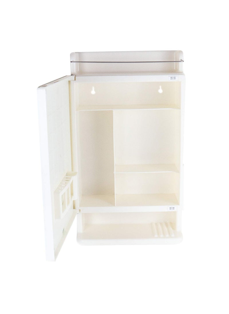 HomeBliss Home Bliss Rich Look Bathroom Cabinet with Mirror Wall Mounted Single Mirror Door Storage Cabinet Bathroom Cabinet White  - Image 4