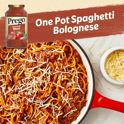 Prego Pasta Sauce, Italian Tomato Sauce with Meat, 24 Ounce Jar - Image 3