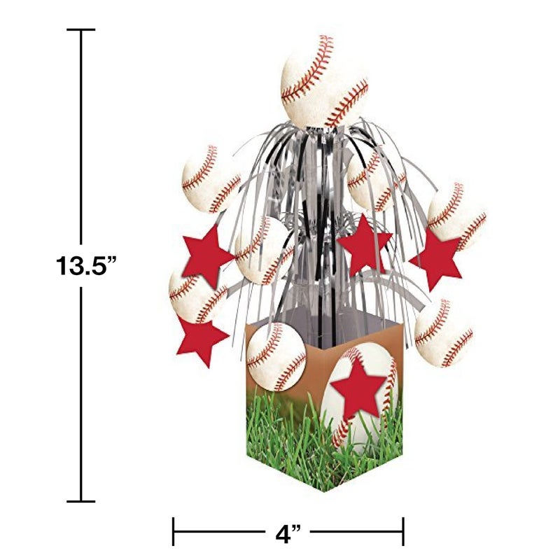 Creative Converting Sports Fanatic Mini Cascade Centerpiece with Base Baseball - Image 2