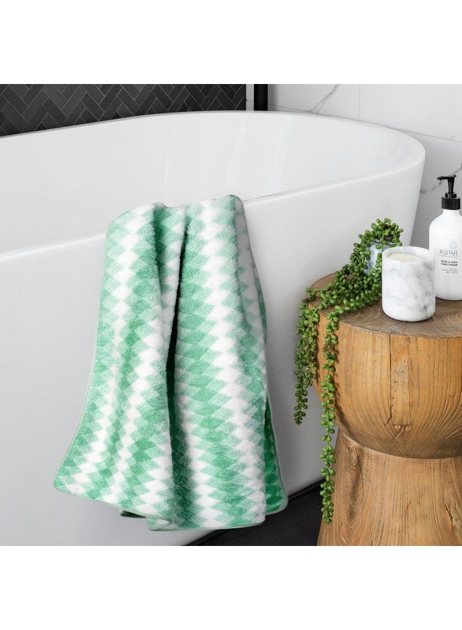 Status Contract Bath Towels |(70 x140 cm) Coral Fleece Quick Dry Towel| Luxury Bath Towels with Hook |Lightweight Travel Towel | Microfiber Hair Towel for Men & Women |(Green), 300 Tc - Image 5