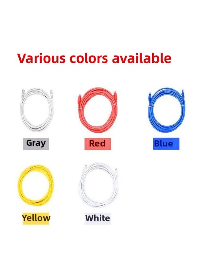 Generic Manufacturer Customized Network Cable Jumper Finished Product Cat6E Super Six Network Cable Unshielded Network Cable Router Cable Network Cable-Color:black-Line Length:1m  - Image 3