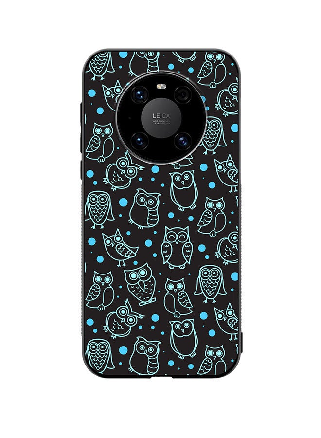 VR CREATIVE غطاء حماية لهاتف هواوي ميت 40 بتصميم ضربة البومة الليلية متعدد الألوان - Image 1