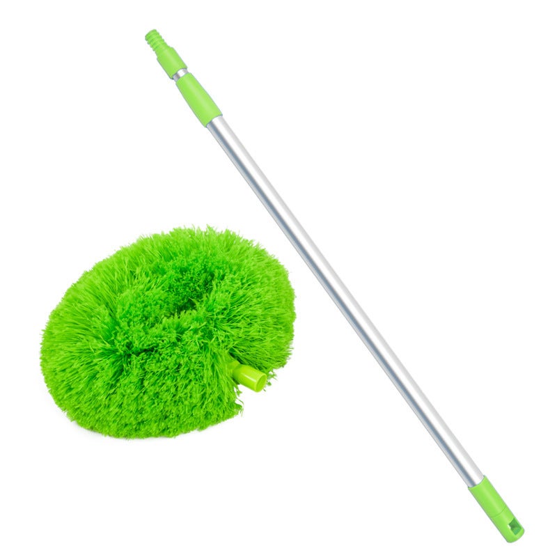 Ceiling Dust Sweeping Telescopic Ring Feather Duster Sweeping Gap Wipe Ceiling Fan Household Round Cleaning Dust Duster Wholesale - Image 1