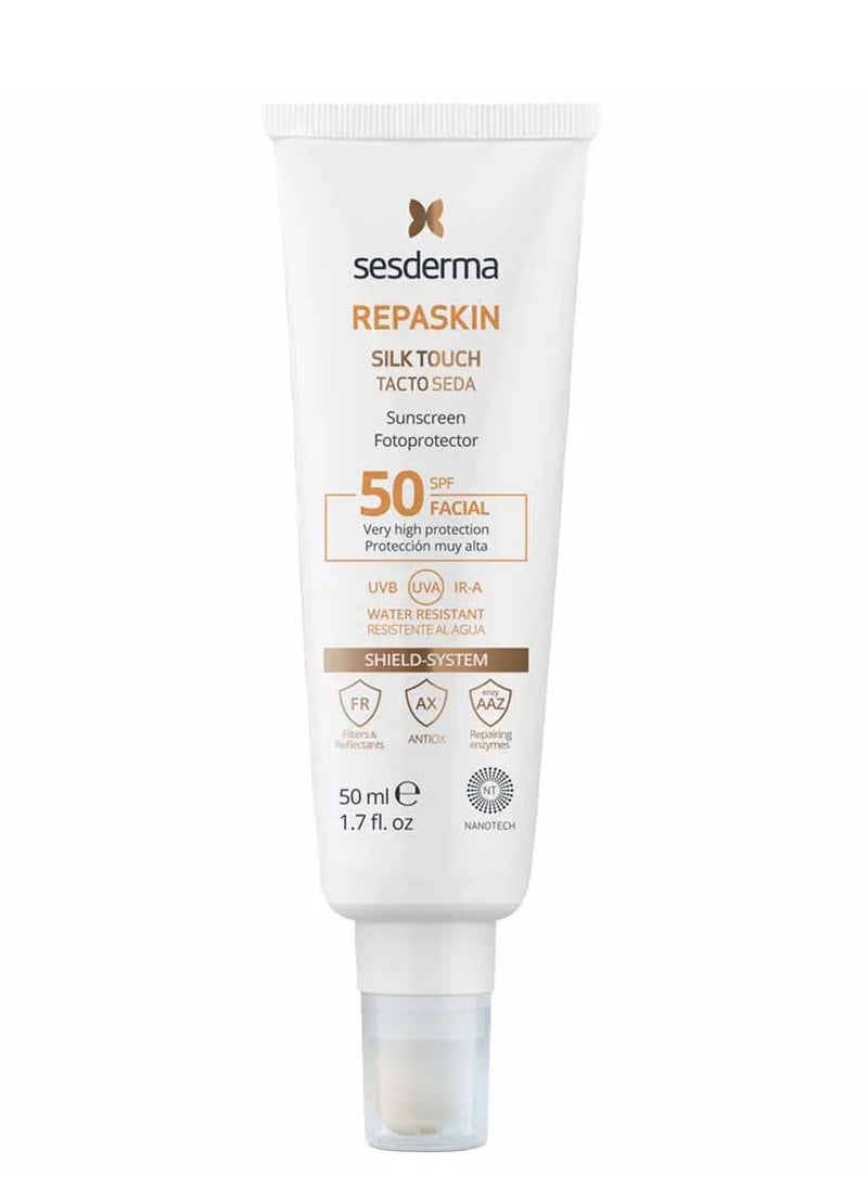 SeSDERMA Sesderma Repaskin SPF50 Silk Touch Colour Tinted Sunscreen For Face 50ml 