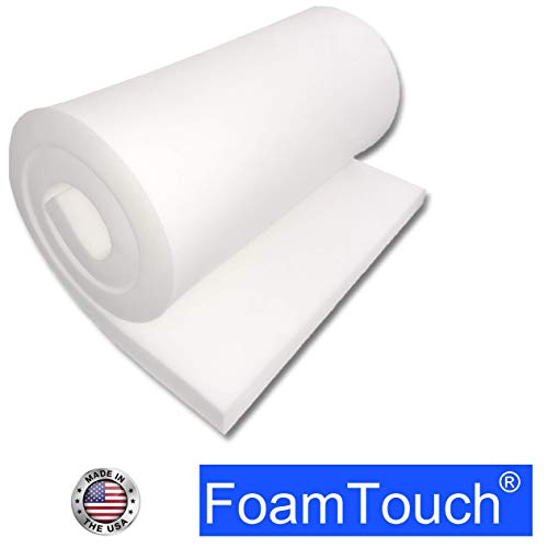 FoamTouch Upholstery Cushion High Density Standard(Seat Replacement, Sheet, Foam Padding), 6'' L x 24'' W x 72'' H, 1 Count (Pack of 1) - Image 3