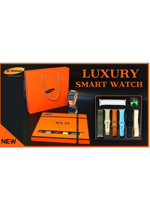 X-Inova Smart Watch MX 10 with 7 fashionable watch straps and Always on Clock