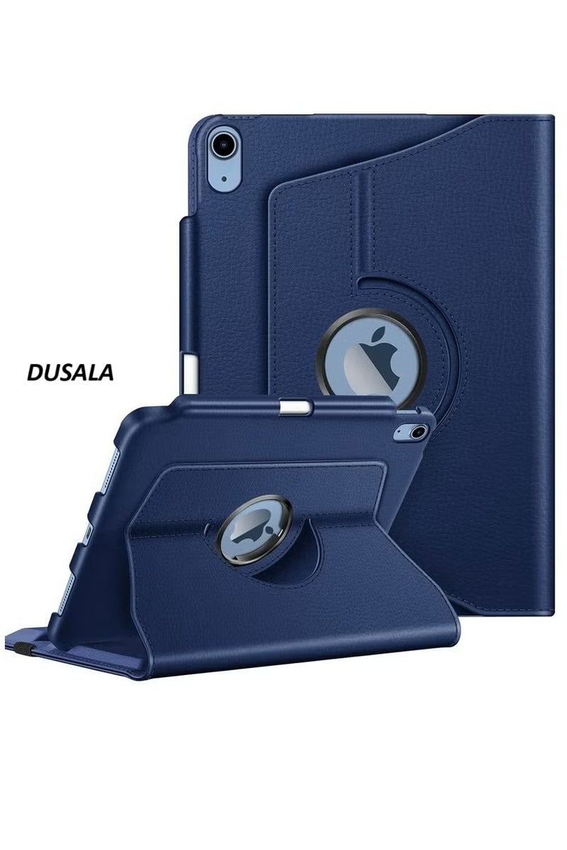 DUSALA 360° Rotating Case for iPad (A16) 11th Generation (2025) iPad 10th Generation 10.9 Inch (2022) [Built-in Pencil Holder] 360 Degree Rotating Protective Stand Cover- Blue - Image 1