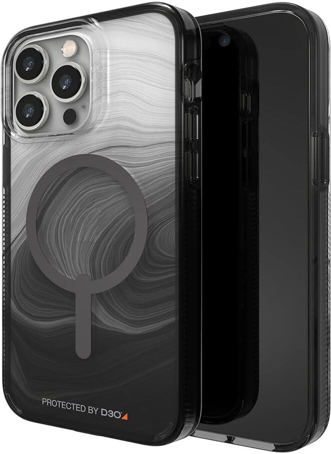 ZAGG - Gear4 702010087 Milan Snap Cover For iPhone 14 Plus Black Swirl - Image 1