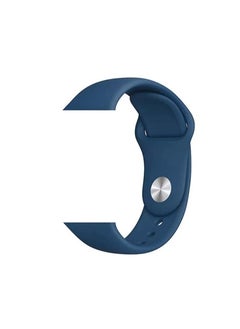 Generic Apple Watch Strap, Silicone Apple Watch band for Apple Watch Series 5/6/7 42/44/45mm Ocean Blue  - Image 2