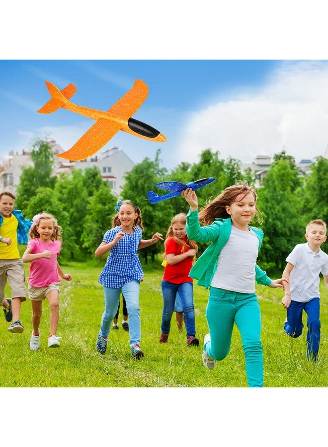 VCOSTORE مجموعة VCOSTORE من 2 طائرة رغوية للأطفال، 13.3" طائرات انزلاق رغوية، ألعاب ستيروفوم طائرة للطيران للأطفال من 3 إلى 12 سنة وللراشدين مع اللعب في الهواء الطلق. - Image 2