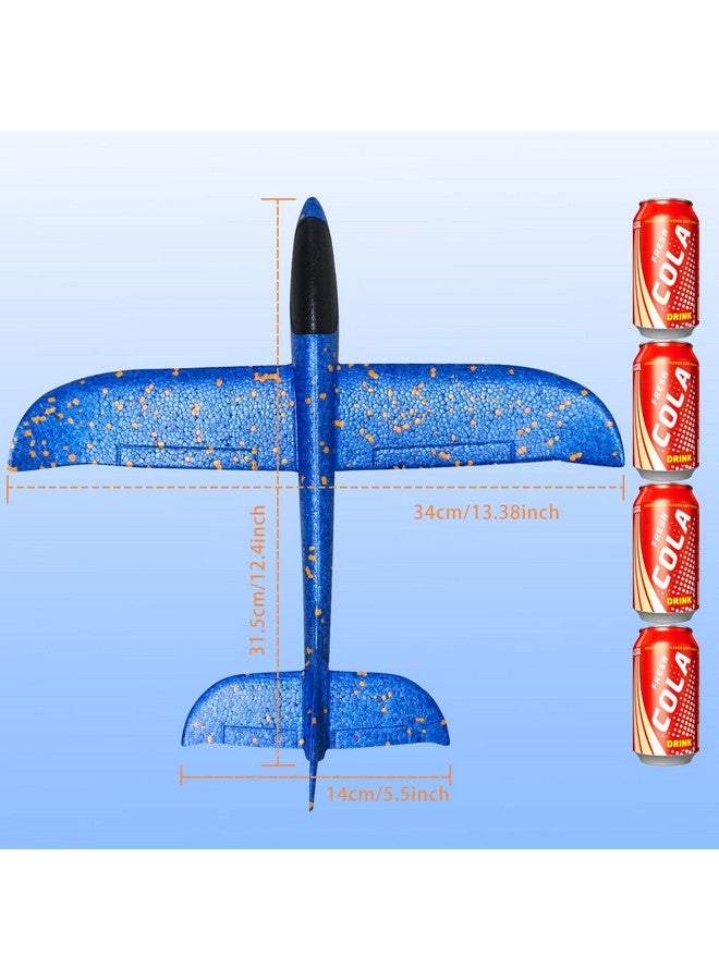 VCOSTORE مجموعة VCOSTORE من 2 طائرة رغوية للأطفال، 13.3" طائرات انزلاق رغوية، ألعاب ستيروفوم طائرة للطيران للأطفال من 3 إلى 12 سنة وللراشدين مع اللعب في الهواء الطلق. - Image 5