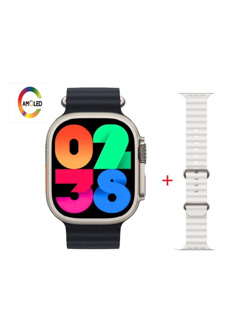 micro speed - Smart Watch HW9 Ultra 2 10 +1 Series 9 Big display With Health Fitness Tracker Sport Watch  Supports  NFC +addition Replacement Band  49MM-Multicolour - Image 1