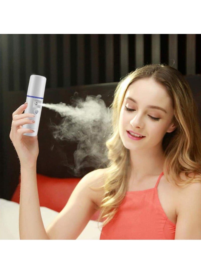 ORiTi Nano Facial Mister Moisturizing Atomization Humidifier Cool Mist Facial Steamer Handy Mist Sprayer Moisturizing & Hydrating for Skin Care, Makeup, Eyelash Extensions (WHITE)  - Image 4