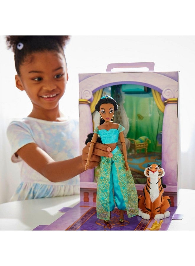 Disney Store Official Princess Story Doll (Jasmine from Aladdin) 11 Inches, Includes Coloring Book and Additional Dress, Princess Doll in Classic Outfit, Princess Toys for Girls - Image 2
