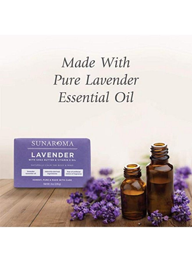 SUNAROMA Lavender W/Shea Butter & Vitamin E Oil Soap (Pack Of 1) - Image 5