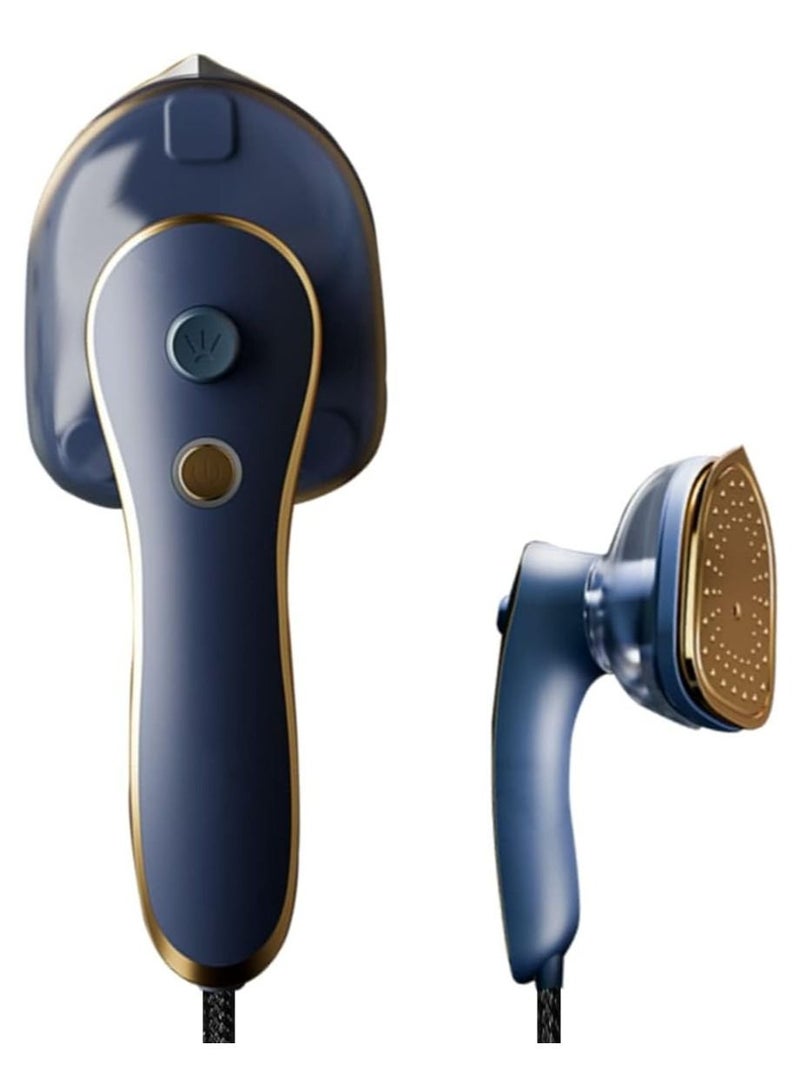 SYOSI Travel Iron Mini with Steam, Travel Mini Steam Iron, Handheld Steamer Iron Portable Mini Iron Steamer, Garment Fabric Wrinkles Remover Support Dry And Wet Ironing for Home Business Travel - Image 1