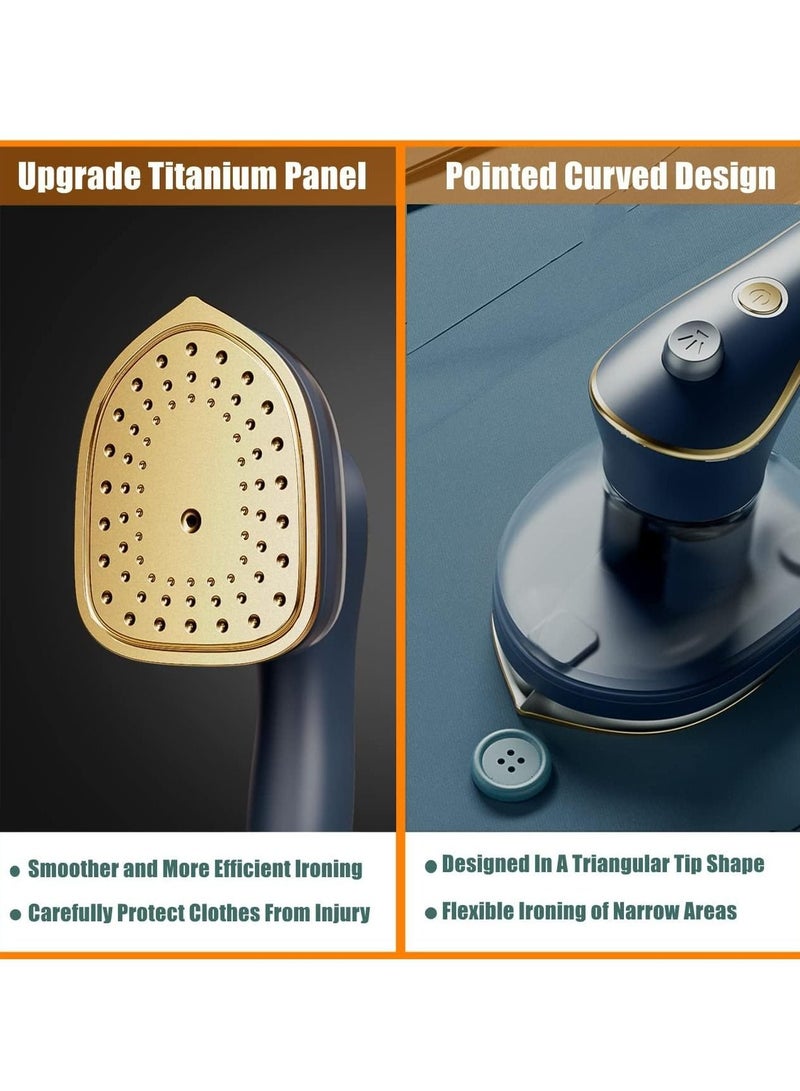 SYOSI Travel Iron Mini with Steam, Travel Mini Steam Iron, Handheld Steamer Iron Portable Mini Iron Steamer, Garment Fabric Wrinkles Remover Support Dry And Wet Ironing for Home Business Travel - Image 4