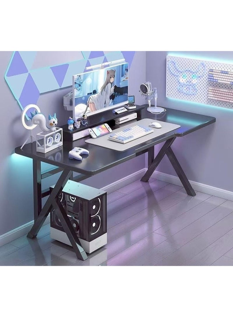 DubaiGallery K-Shape Gaming Desk Computer Table Fixed Computer Study Desk for Electronic Games - Image 3