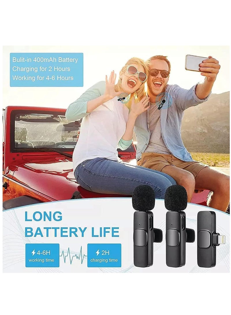 ELTRAZONE Wireless Microphone Lavalier Microphone 2 in 1 for iPad YouTube Facebook Live Streaming Vlog Audio Recording Cordless Mini mic with noise reduction and Plug-Play- Bluetooth  - Image 3