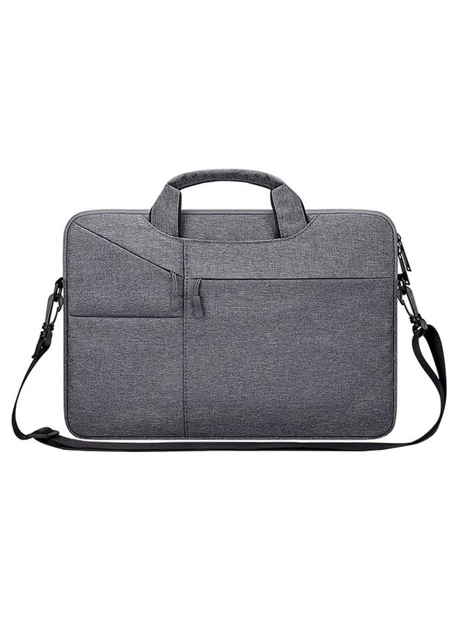 BURAQ ST02S Waterproof Tear Resistance Hidden Portable Strap One-shoulder Handbag for 13.3 inch Laptops, with Suitcase Belt(Dark Gray)  - Image 2