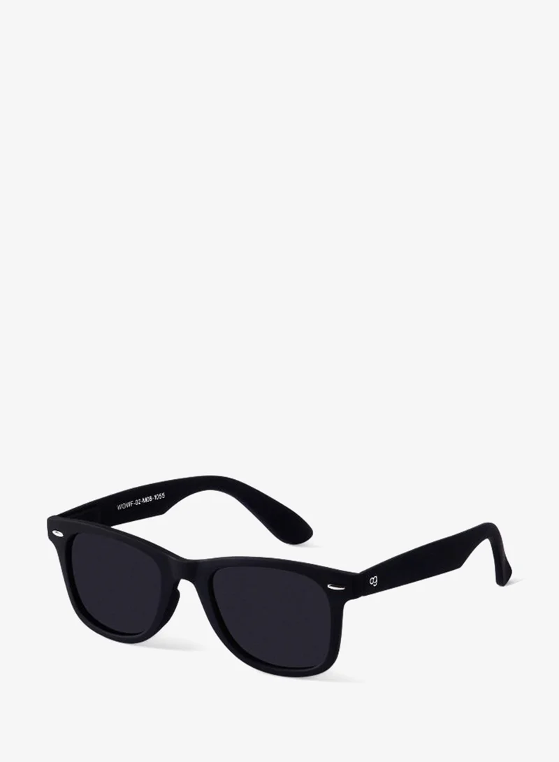 Woggles Black polarized wayfarer sunglasses|100% UV Protection|Men & Women