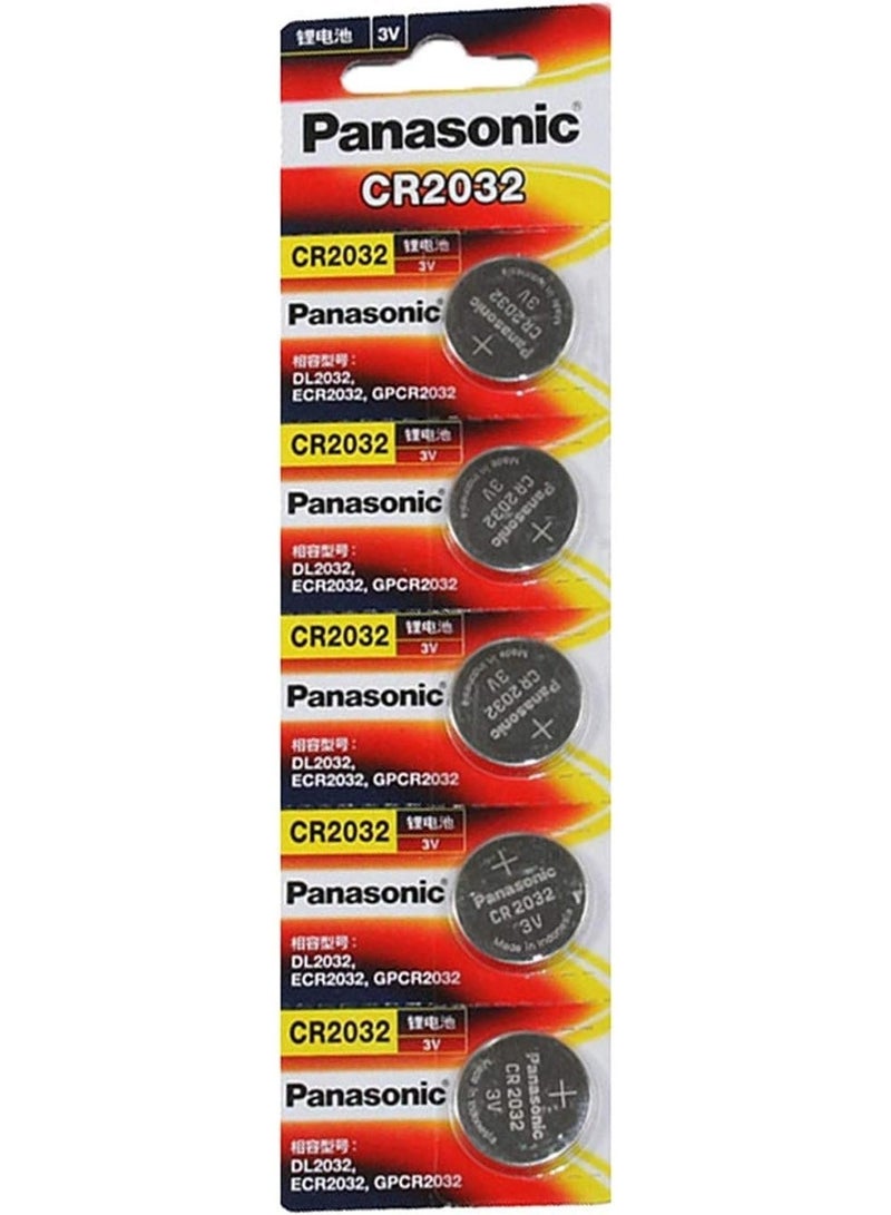 Panasonic 5pcs CR2032 Lithium Battery 3V - Image 2