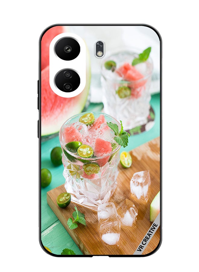 VR CREATIVE Protective Case Cover For Xiaomi Redmi 13C Chilling Melon Design Multicolour - Image 1