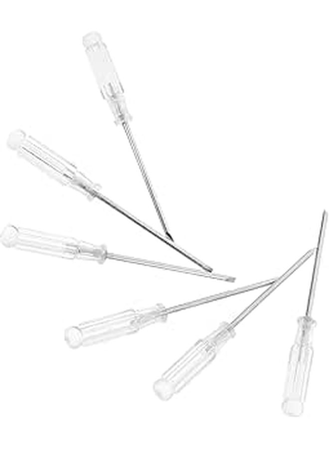 6Pcs Portable Screwdriver Set 3mm Flathead Crystal Handle For Electronics Repair - Image 1