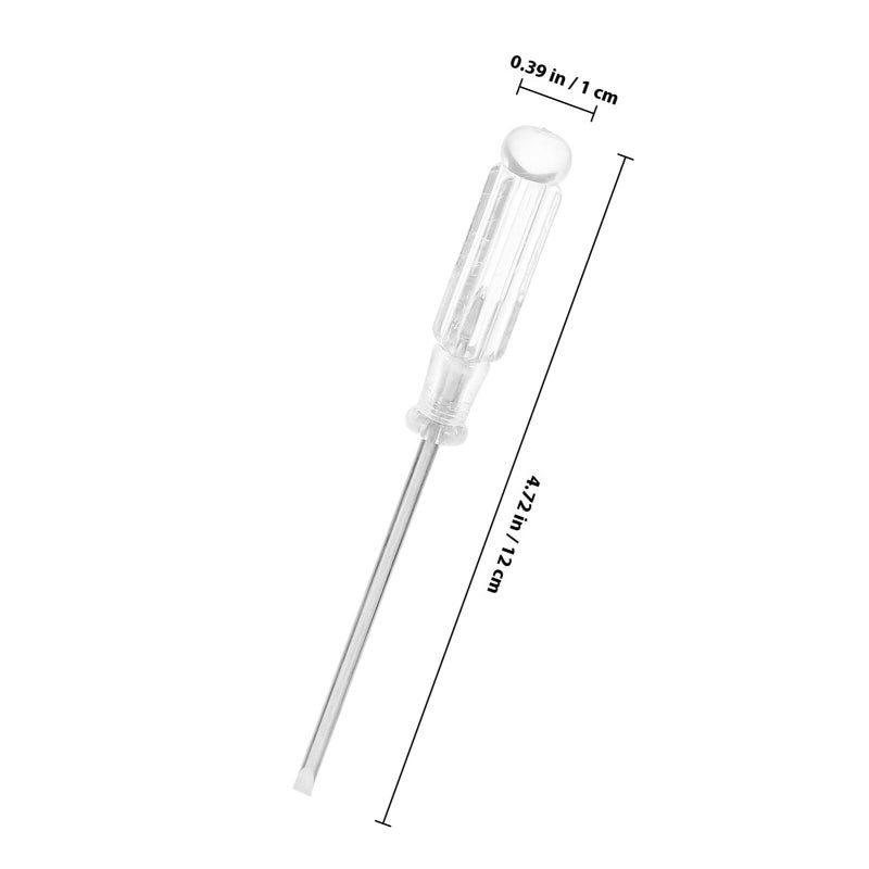 6Pcs Portable Screwdriver Set 3mm Flathead Crystal Handle For Electronics Repair - Image 3