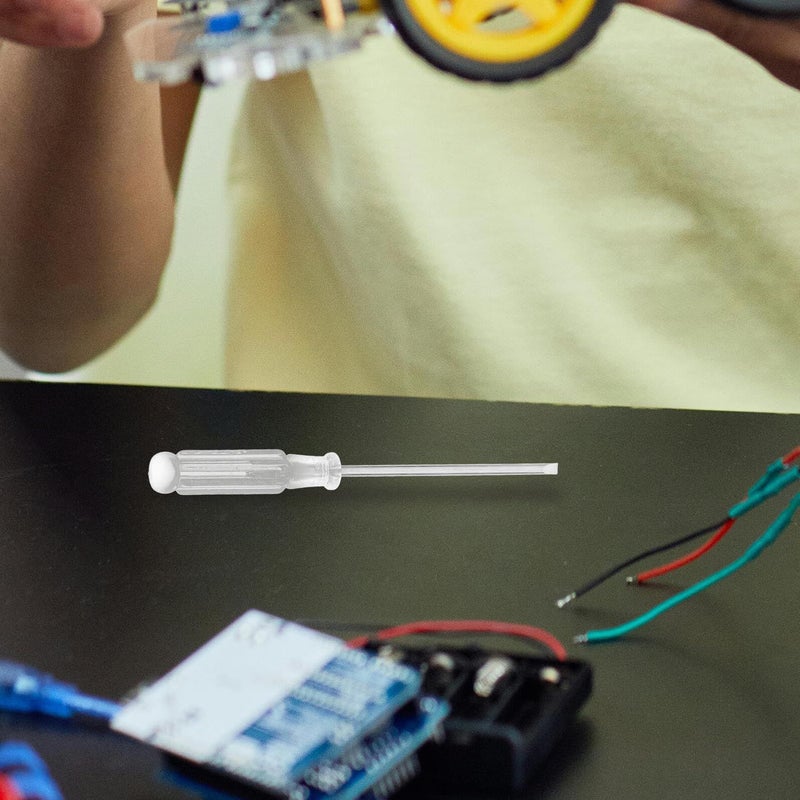 6Pcs Portable Screwdriver Set 3mm Flathead Crystal Handle For Electronics Repair - Image 5