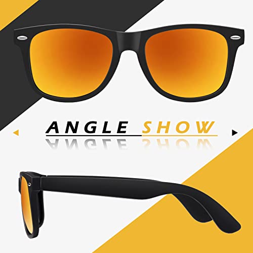 LINVO Polarized Sunglasses for Men Driving Sun glasses Shades 80's Retro Style Design Square - Image 3