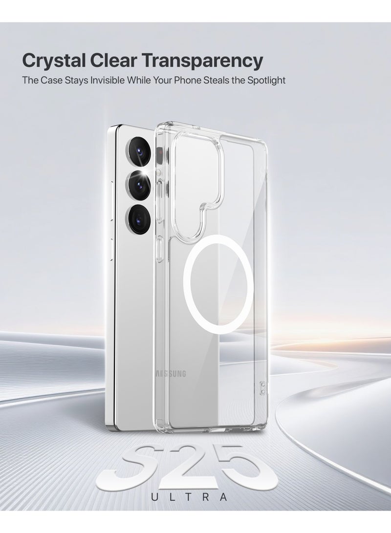 INFINYTY Samsung Galaxy S25 Ultra Clear Case- Zepho Transparent Wireless Charging Compatible, Military Grade 12ft Drop-Protection, Crystal Clear Transparency & Effective Anti-Yellowing Technology, Dual-Layer Design, Impact Resistance for Everyday Use - Image 2