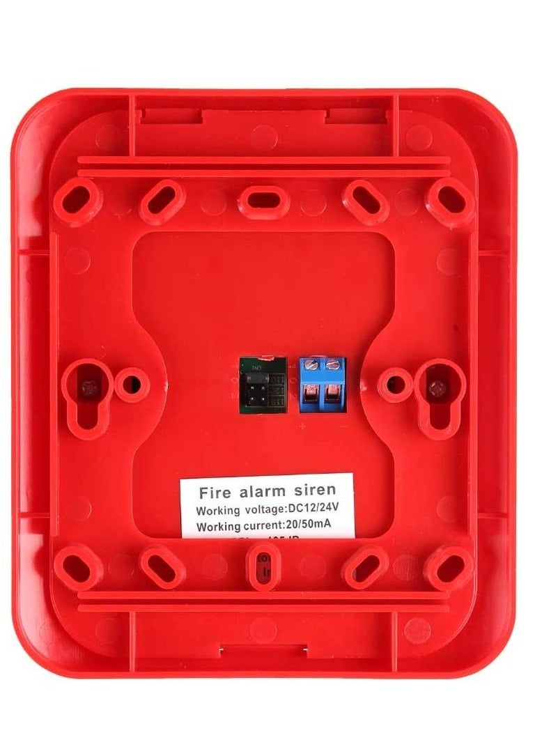 Bluefield 12V/24V Flash Siren Fire Protection Alarm Fire Alarm, Fire Alert System, for Home Markets Farm Villa Hotels  - Image 2
