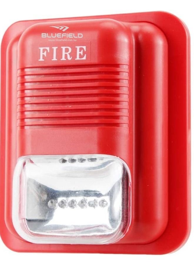 Bluefield 12V/24V Flash Siren Fire Protection Alarm Fire Alarm, Fire Alert System, for Home Markets Farm Villa Hotels  - Image 1