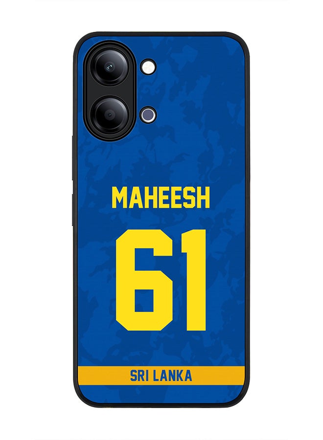 Stylizedd For vivo Y21 / Y11 Case,Slim fit Camera Protection, Shockproof Thin Phone cover  - Sri lanka Maheesh Theekshana, Jersey No 61 - Image 1