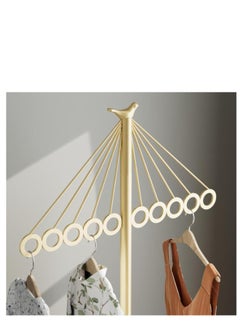 Golden Iron Coat Stand with 10 Holes，Clothes Rack Can Hang Clothes on the Floor for Easy Assembly, Coats, Sweaters, Pants, Shirts, T-shirts, Skirts, for Entrances, Corridors, Bedrooms, Offices.  - Image 5