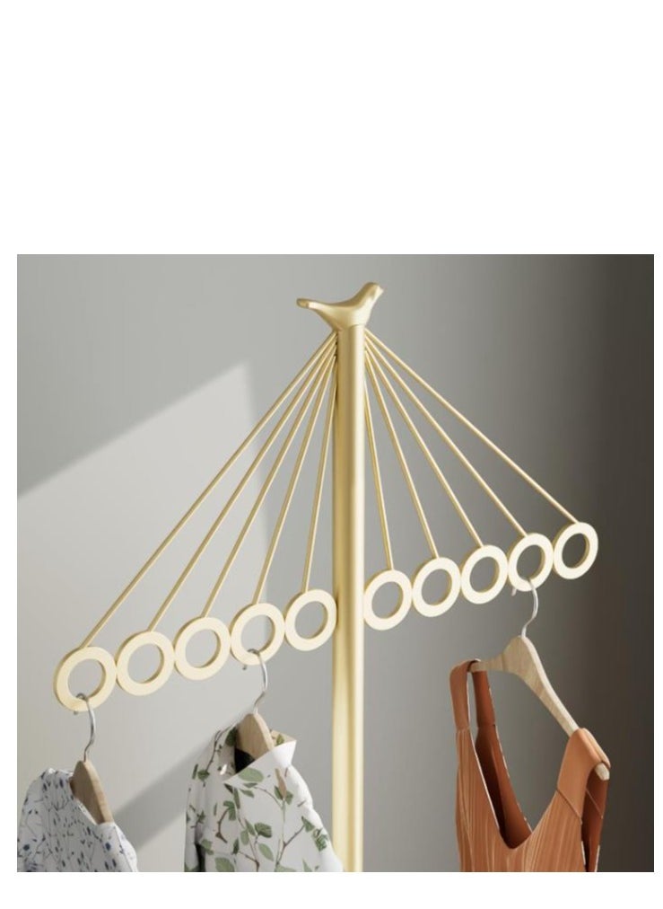 Golden Iron Coat Stand with 10 Holes，Clothes Rack Can Hang Clothes on the Floor for Easy Assembly, Coats, Sweaters, Pants, Shirts, T-shirts, Skirts, for Entrances, Corridors, Bedrooms, Offices.  - Image 5