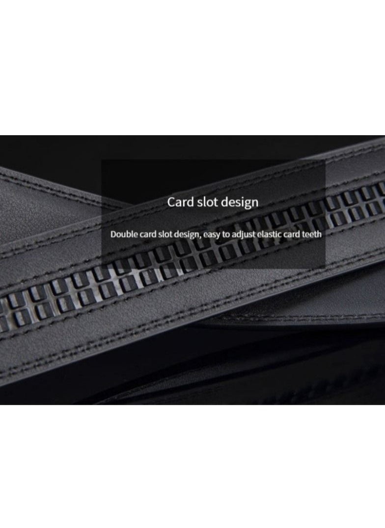 M MIAOYAN M MIAOYAN High-end genuine leather automatic buckle cowhide business men's belt casual belt  - Image 3