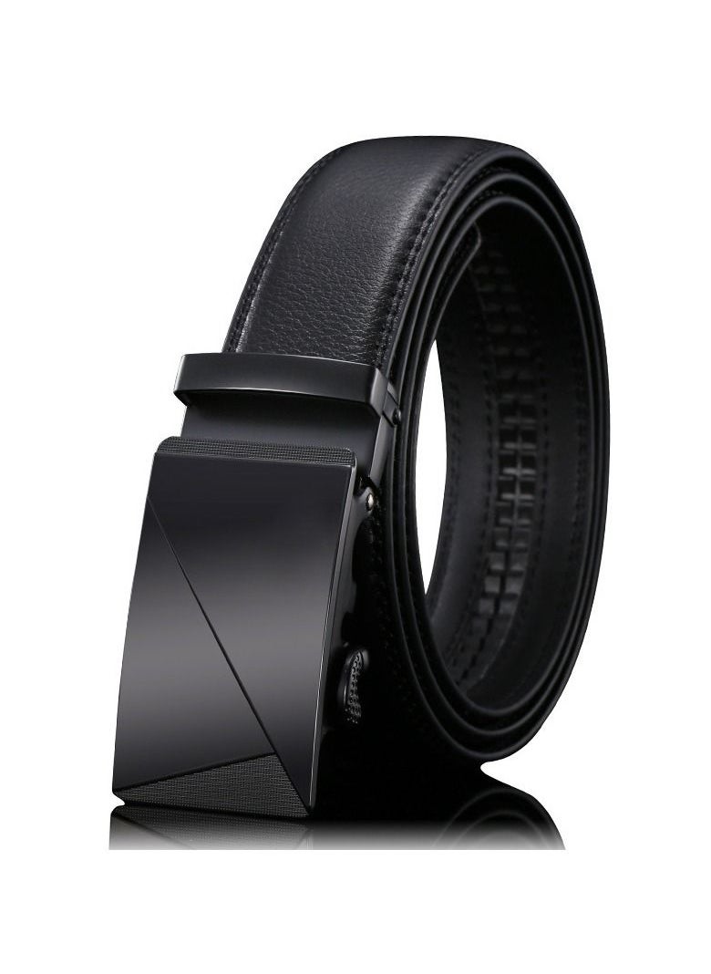 M MIAOYAN M MIAOYAN High-end genuine leather automatic buckle cowhide business men's belt casual belt  - Image 1