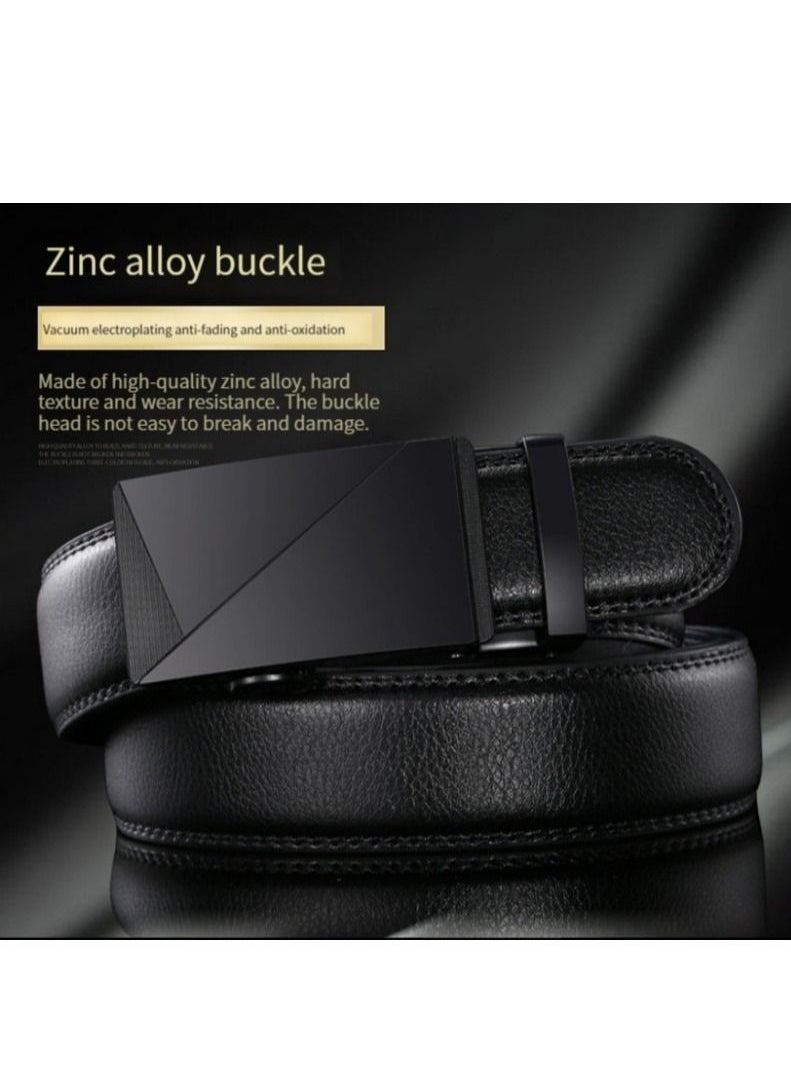 M MIAOYAN M MIAOYAN High-end genuine leather automatic buckle cowhide business men's belt casual belt  - Image 2