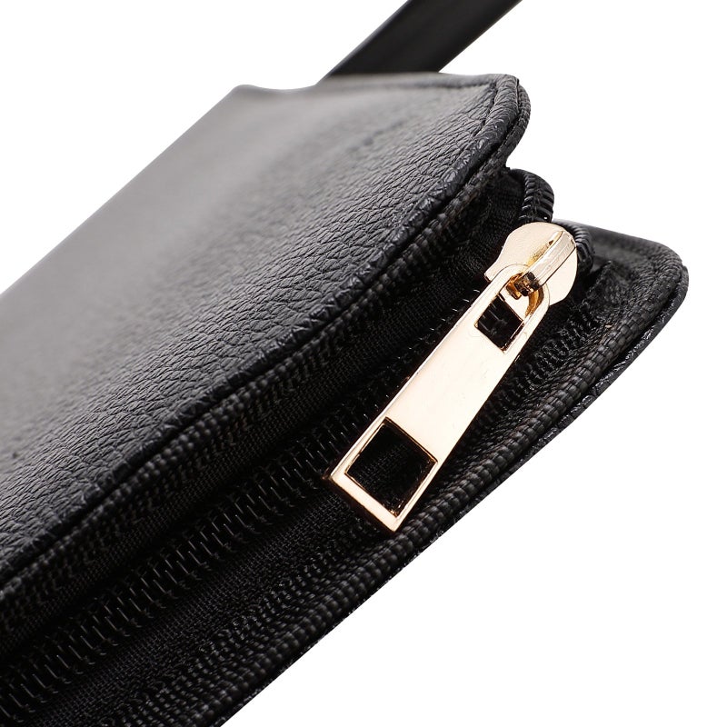 Topoomart 48 PU Leather Fountain Pen Case Large Capacity Black Roller Ball Pen Holder Bag Pouch - Image 5
