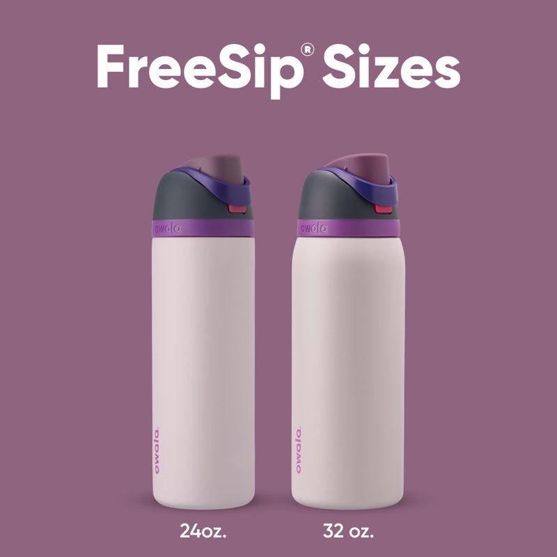 Owala FreeSip Insulated Stainless Steel Water Bottle with Straw for Sports, Travel, and School BPA-Free Sports Water Bottle, 24 oz, Dreamy Field - Image 5