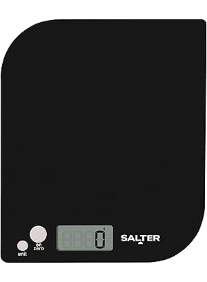 سالتر ميزان مطبخ ديجيتال – يزن حتى 5 كجم – شاشة LCD – أسود/أبيض – سهل الاستخدام والتخزين - Image 1