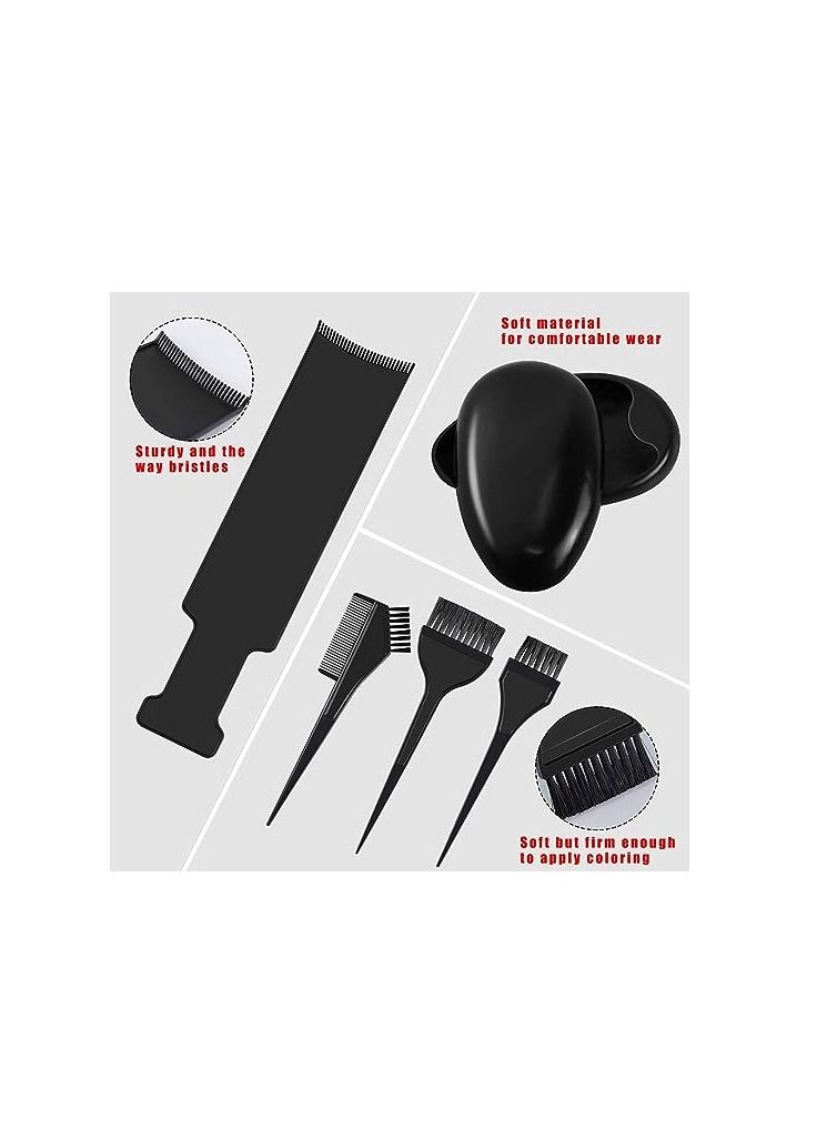 ORiTi 16 PCS Hair Coloring Kit Hair Dye Brush and Bowl Set Ear Cover Hair Highlighting Board Hair Dye Gloves Cape Hair Dying Supplies Kit for Hair Coloring Bleaching Hair Dryers Hair Dye Tools - Image 5