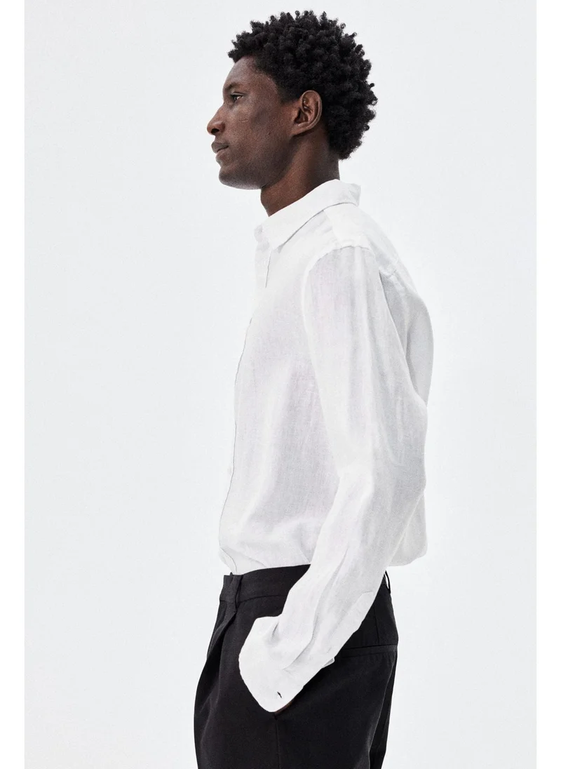 اتش اند ام Regular Fit Linen shirt