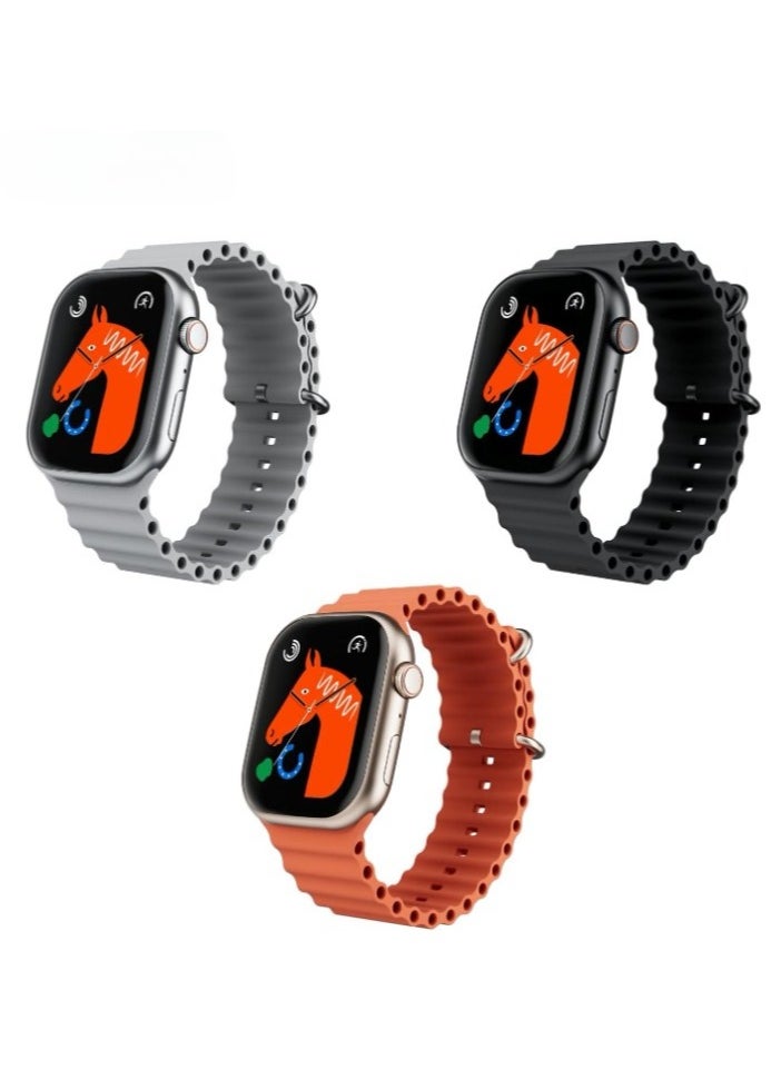 Lenyes - LW 222 Smart Watch Scientific Sleeping Tracking, 2-week battery life, Compatible with Android & iOS, 24/7 Health Management (Orange) - Image 1